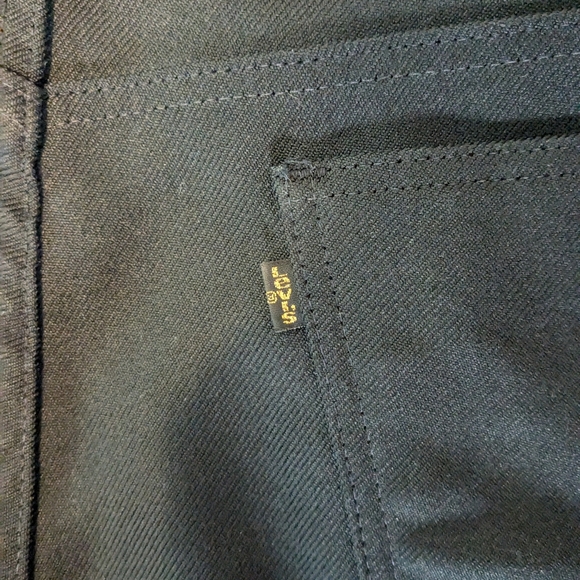 vintage Levi's black slacks made in USA 33" - Picture 3 of 4